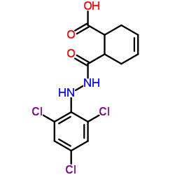 6-{[2-(2,4,6-Trichlorophenyl)hydrazino]carbonyl}-3-cyclohexene-1-carboxylic acid结构式