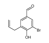 3-bromo-4-hydroxy-5-prop-2-enylbenzaldehyde结构式