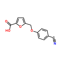 5-[(4-Cyanophenoxy)methyl]-2-furoic acid structure