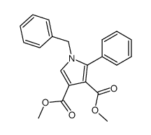 1-benzyl-2-phenyl-1H-pyrrole-3,4-dicarboxylic acid dimethyl ester结构式