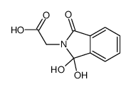 2H-Isoindole-2-acetic acid, 1,3-dihydro-1,1-dihydroxy-3-oxo- (9CI) Structure