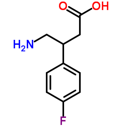 4-Amino-3-(4-fluorophenyl)butanoic acid Structure