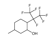 2-(1,1,1,2,3,3,3-heptafluoropropan-2-yl)-5-methylcyclohexan-1-ol结构式