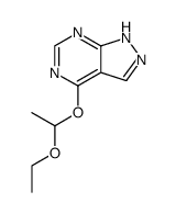 4-(1-ethoxy-ethoxy)-1H-pyrazolo[3,4-d]pyrimidine Structure