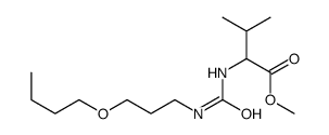 methyl 2-(3-butoxypropylcarbamoylamino)-3-methylbutanoate Structure