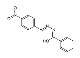 N-[(E)-1-(4-nitrophenyl)ethylideneamino]benzamide结构式