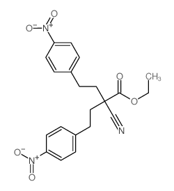 Benzenebutanoic acid, a-cyano-4-nitro-a-[2-(4-nitrophenyl)ethyl]-, ethylester Structure
