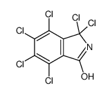 3,3,4,5,6,7-Hexachloro-2,3-dihydro-1H-isoindol-1-one structure