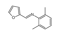 N-(2,6-dimethylphenyl)-1-(furan-2-yl)methanimine结构式