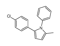 2-(4-chlorophenyl)-5-methyl-1-phenylpyrrole Structure