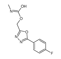 [5-(4-fluorophenyl)-1,3,4-oxadiazol-2-yl]methyl N-methylcarbamate Structure