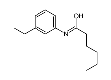 Hexanamide, N-(3-ethylphenyl)- (9CI) Structure