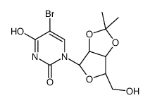 5-bromo-2',3'-O-isopropylideneuridine structure