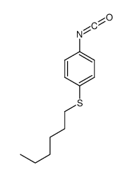 1-hexylsulfanyl-4-isocyanatobenzene结构式