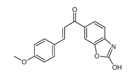 6-[(E)-3-(4-methoxyphenyl)prop-2-enoyl]-3H-1,3-benzoxazol-2-one结构式