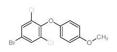 5-溴-1,3-二氯-2-(4-甲氧基苯氧基)苯结构式