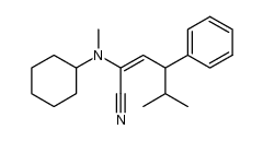 2-(N-Cyclohexyl-N-methylamino)-5-methyl-4-phenyl-2-hexennitril Structure