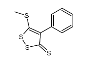 5-methylsulfanyl-4-phenyl-[1,2]dithiole-3-thione结构式