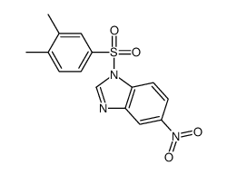 1-(3,4-dimethylphenyl)sulfonyl-5-nitrobenzimidazole结构式