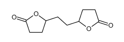 5-[2-(5-oxooxolan-2-yl)ethyl]oxolan-2-one结构式