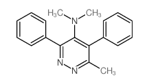 4-Pyridazinamine,N,N,6-trimethyl-3,5-diphenyl- Structure