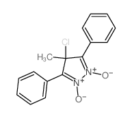 4H-Pyrazole,4-chloro-4-methyl-3,5-diphenyl-, 1,2-dioxide结构式