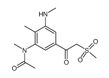N-[5-(2-Methanesulfonyl-acetyl)-2-methyl-3-methylamino-phenyl]-N-methyl-acetamide结构式