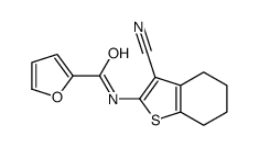 N-(3-cyano-4,5,6,7-tetrahydro-1-benzothiophen-2-yl)furan-2-carboxamide结构式