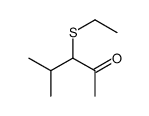 3-ethylsulfanyl-4-methylpentan-2-one Structure