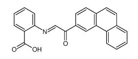 2-[(2-oxo-2-phenanthren-3-ylethylidene)amino]benzoic acid结构式