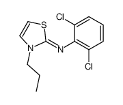 N-(2,6-dichlorophenyl)-3-propyl-1,3-thiazol-2-imine结构式