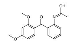 N-[2-(2,4-dimethoxybenzoyl)phenyl]acetamide Structure