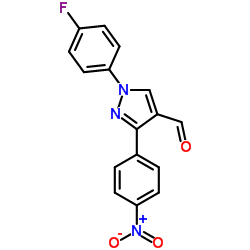 1-(4-Fluorophenyl)-3-(4-nitrophenyl)-1H-pyrazole-4-carbaldehyde picture