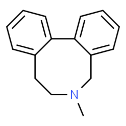 6-Methyl-5,6,7,8-tetrahydrodibenz[c,e]azocine结构式