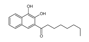 1-(3,4-dihydroxynaphthalen-2-yl)octan-1-one结构式