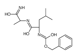 benzyl N-[(2S)-1-[[(2S)-1-amino-1-oxopropan-2-yl]amino]-4-methyl-1-oxopentan-2-yl]carbamate结构式