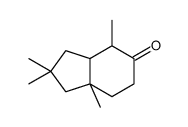 2,2,4,7a-tetramethyl-1,3,3a,4,6,7-hexahydroinden-5-one结构式