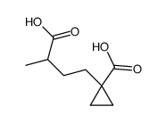 1-(3-carboxybutyl)cyclopropane-1-carboxylic acid结构式