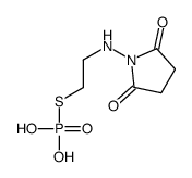 2-[(2,5-dioxopyrrolidin-1-yl)amino]ethylsulfanylphosphonic acid Structure
