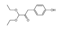 1,1-diethoxy-3-(4-hydroxyphenyl)-2-propan-2-one Structure