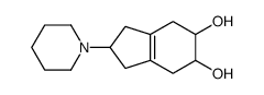 2-piperidin-1-yl-2,3,4,5,6,7-hexahydro-1H-indene-5,6-diol结构式