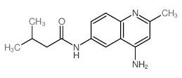 N-(4-amino-2-methyl-quinolin-6-yl)-3-methyl-butanamide structure