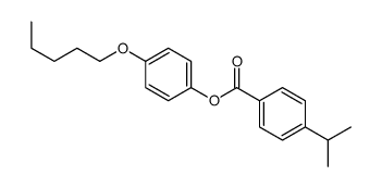 (4-pentoxyphenyl) 4-propan-2-ylbenzoate结构式