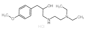 Benzeneethanol, a-[[[2-(diethylamino)ethyl]amino]methyl]-4-methoxy-,hydrochloride (1:1) structure
