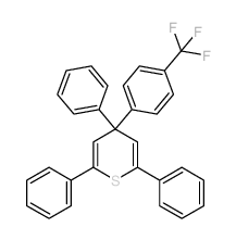2,4,6-triphenyl-4-[4-(trifluoromethyl)phenyl]thiopyran结构式