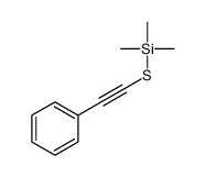 trimethyl(2-phenylethynylsulfanyl)silane Structure