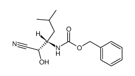 benzyl ((1S,2S)-1-cyano-1-hydroxy-4-methylpentan-2-yl)carbamate结构式