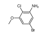 2-chloro-3-methoxy-5-bromoaniline结构式
