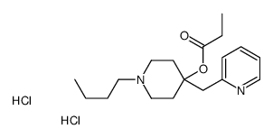 [1-butyl-4-(pyridin-2-ylmethyl)piperidin-4-yl] propanoate,dihydrochloride Structure
