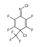 3-chloro-6-(chloroimino)-1,2,4,5-tetrafluoro-3-(trifluoromethyl)cyclohexa-1,4-diene结构式